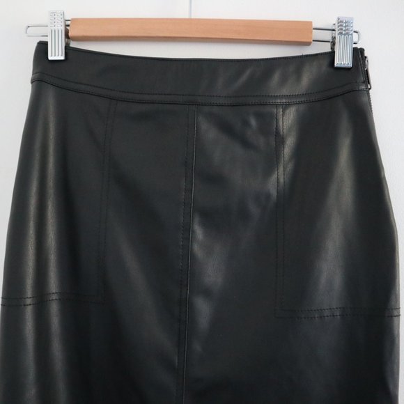 Le Château Faux Leather Skirt - Picture 3 of 11